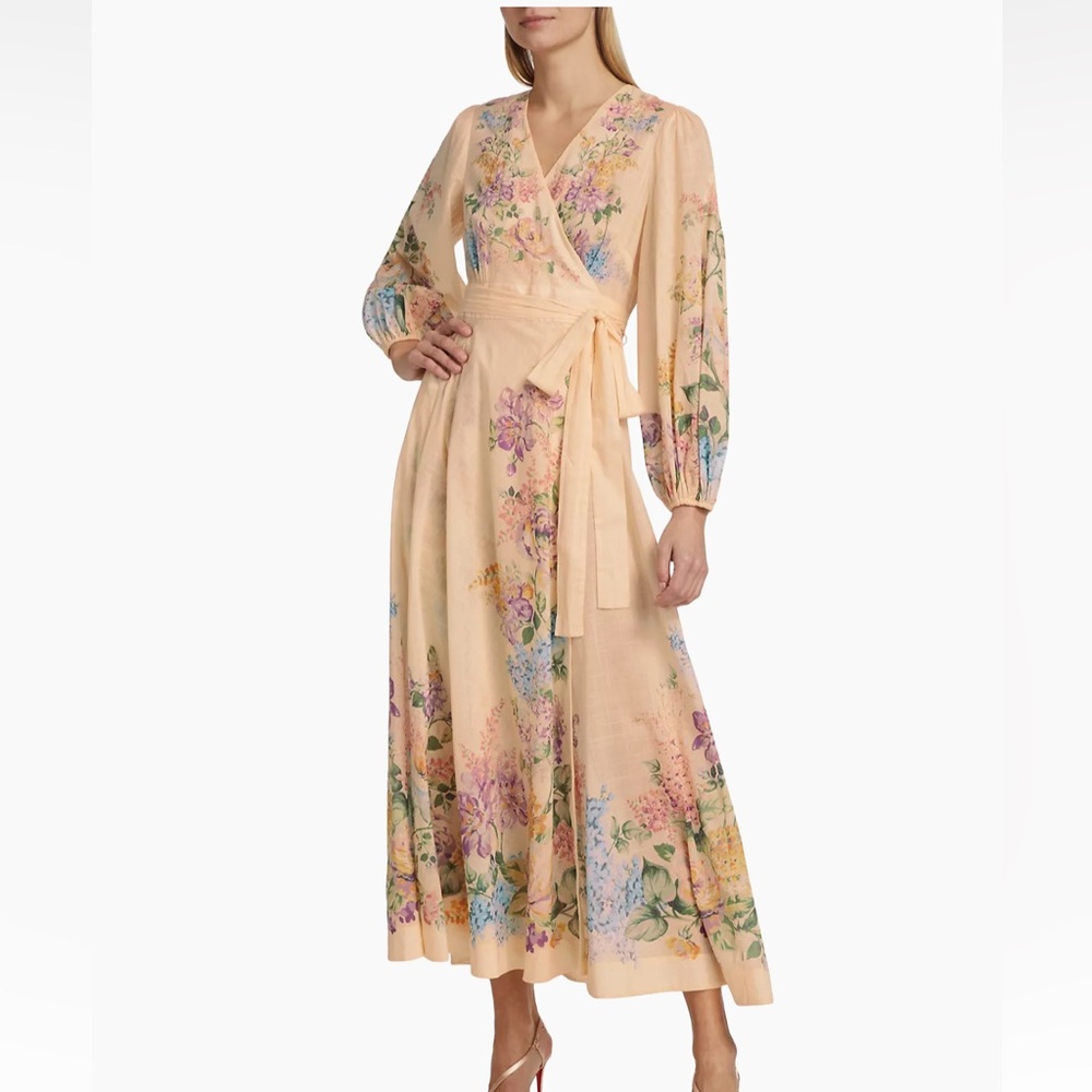 Zimmermann Halliday MIDI Wrap Dress